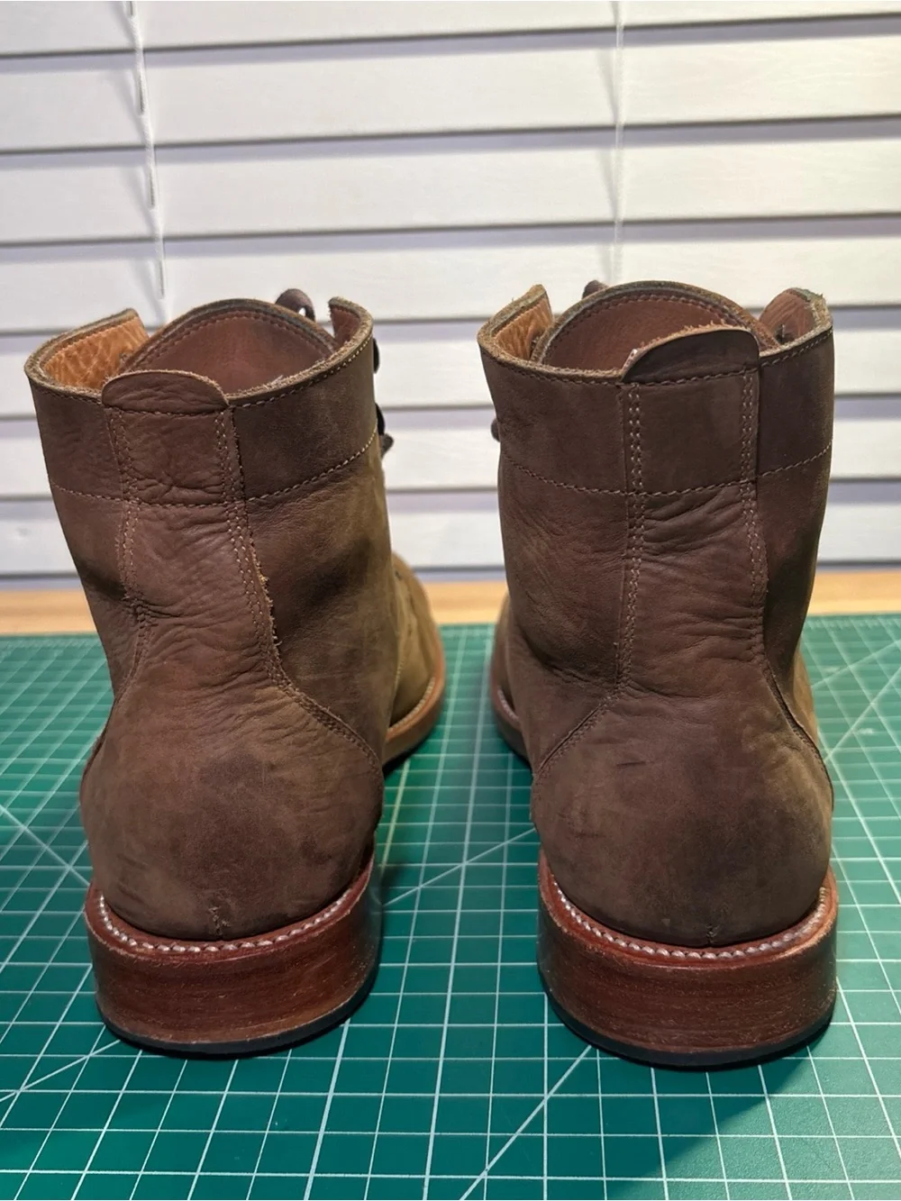 Adelante Havana Brown Leather Western Cowboy Boots Men’s 9E Wide